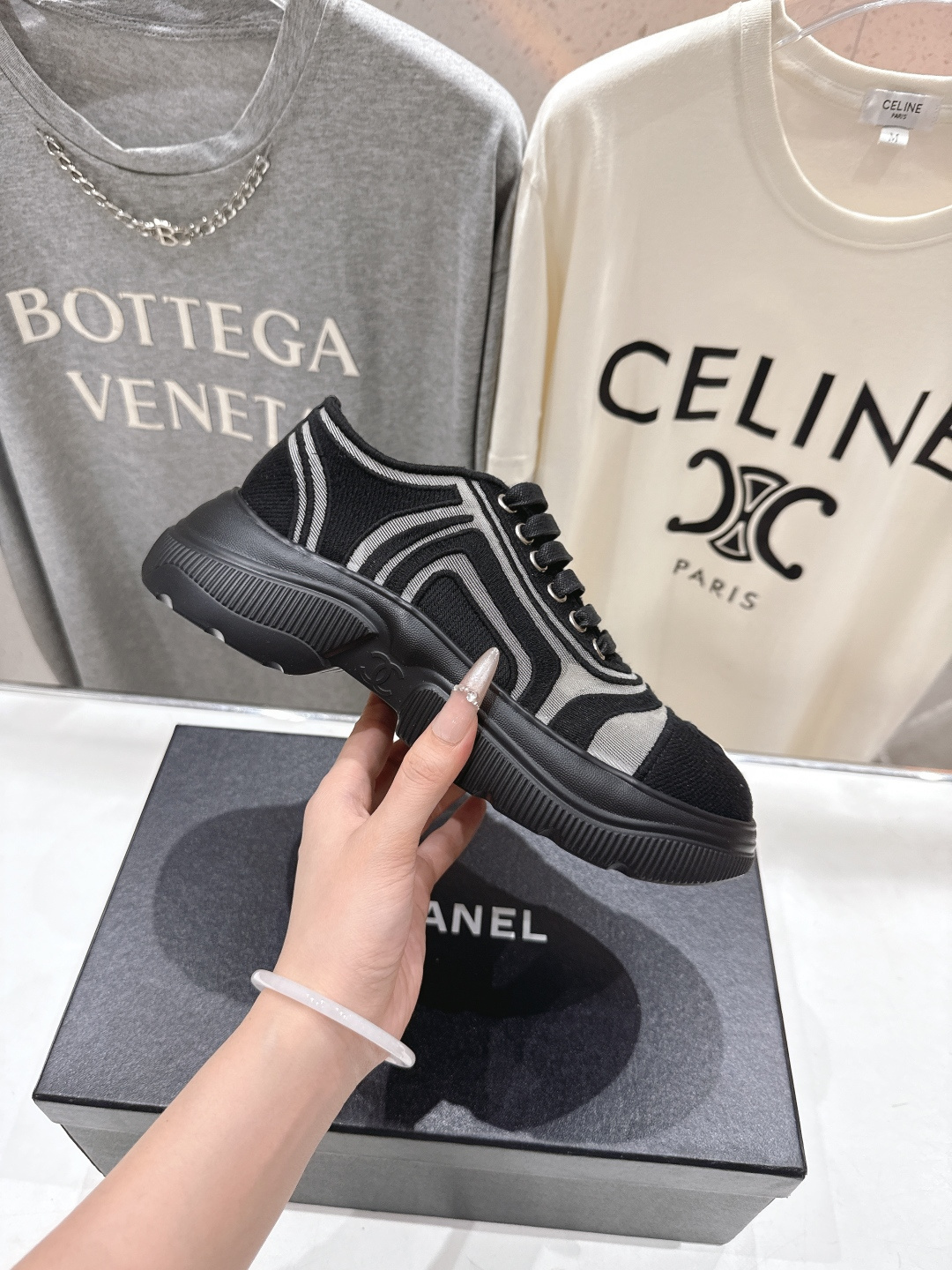高版本出厂 Chanel香奈儿F036 小香 2026ss走秀新款厚底休闲鞋小白鞋运动鞋 饼干鞋顶级版本