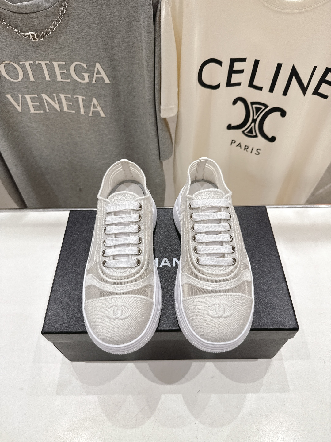 高版本出厂 Chanel香奈儿F036 小香 2026ss走秀新款厚底休闲鞋小白鞋运动鞋 饼干鞋顶级版本