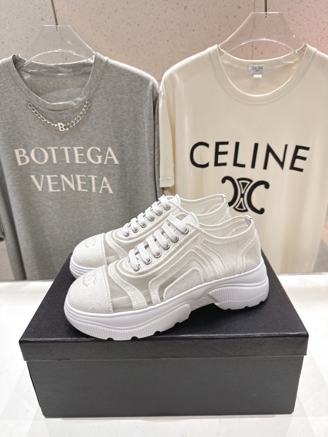 高版本出厂 Chanel香奈儿F036 小香 2026ss走秀新款厚底休闲鞋小白鞋运动鞋 饼干鞋顶级版本