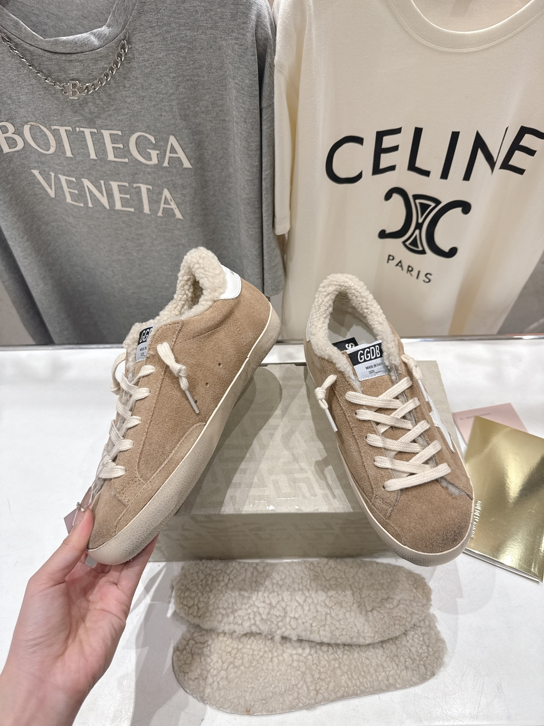 顶级版本 毛里 GGDB~~Golden Goose Deluxe Brand秋冬新款羊毛里小脏鞋休闲鞋