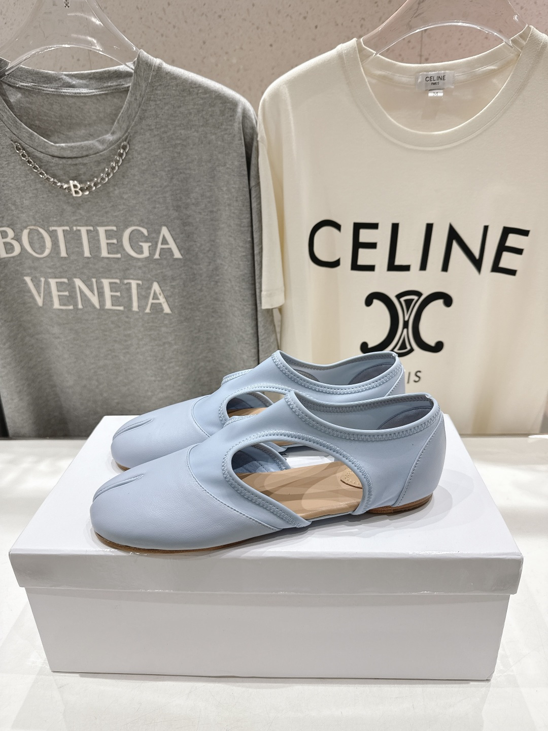 高版本出厂 MM6【Maison Magical】马吉拉26ss春夏新品文艺复古风一脚蹬平底分趾鞋懒人鞋