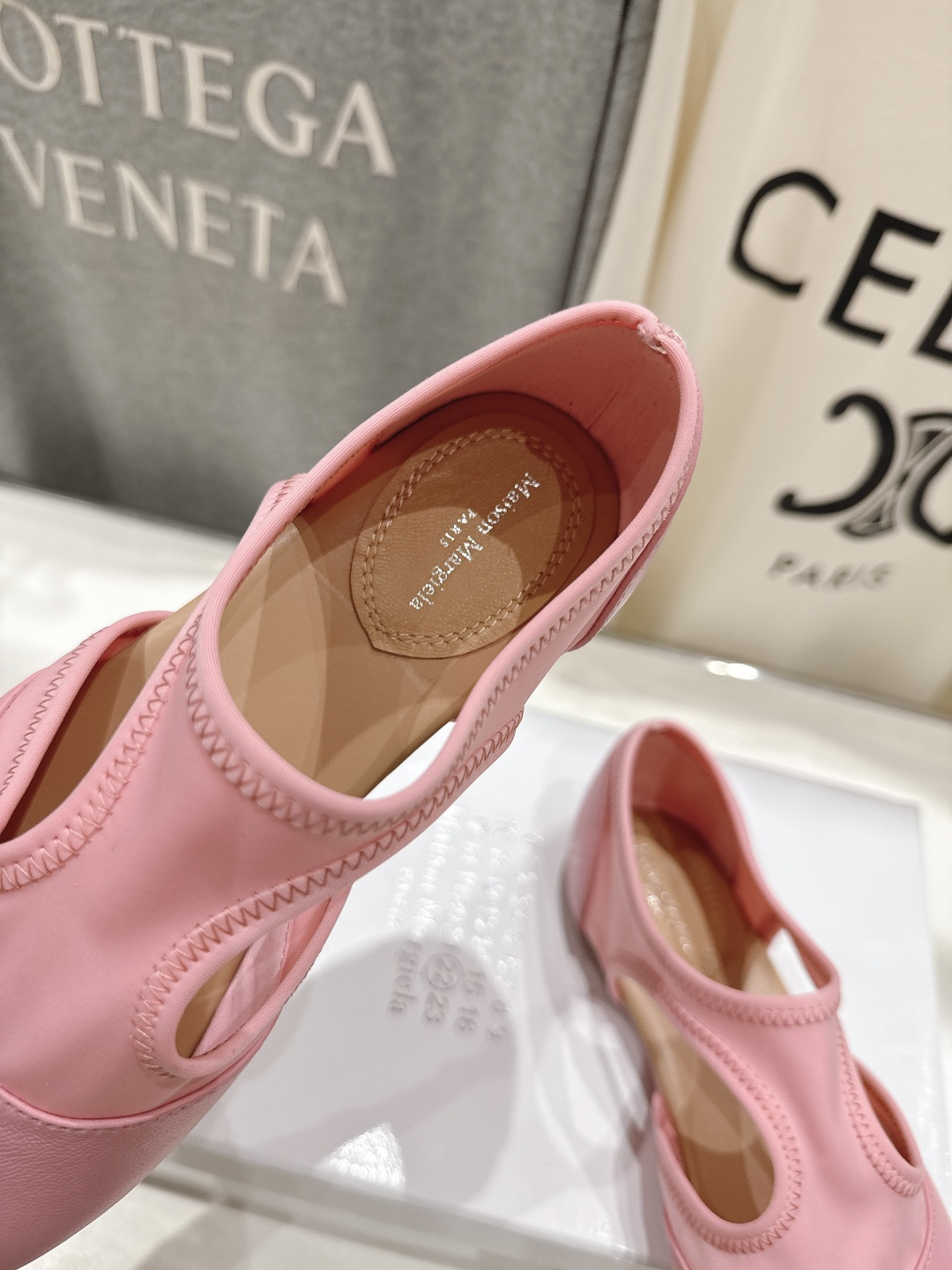 高版本出厂 MM6【Maison Magical】马吉拉26ss春夏新品文艺复古风一脚蹬平底分趾鞋懒人鞋