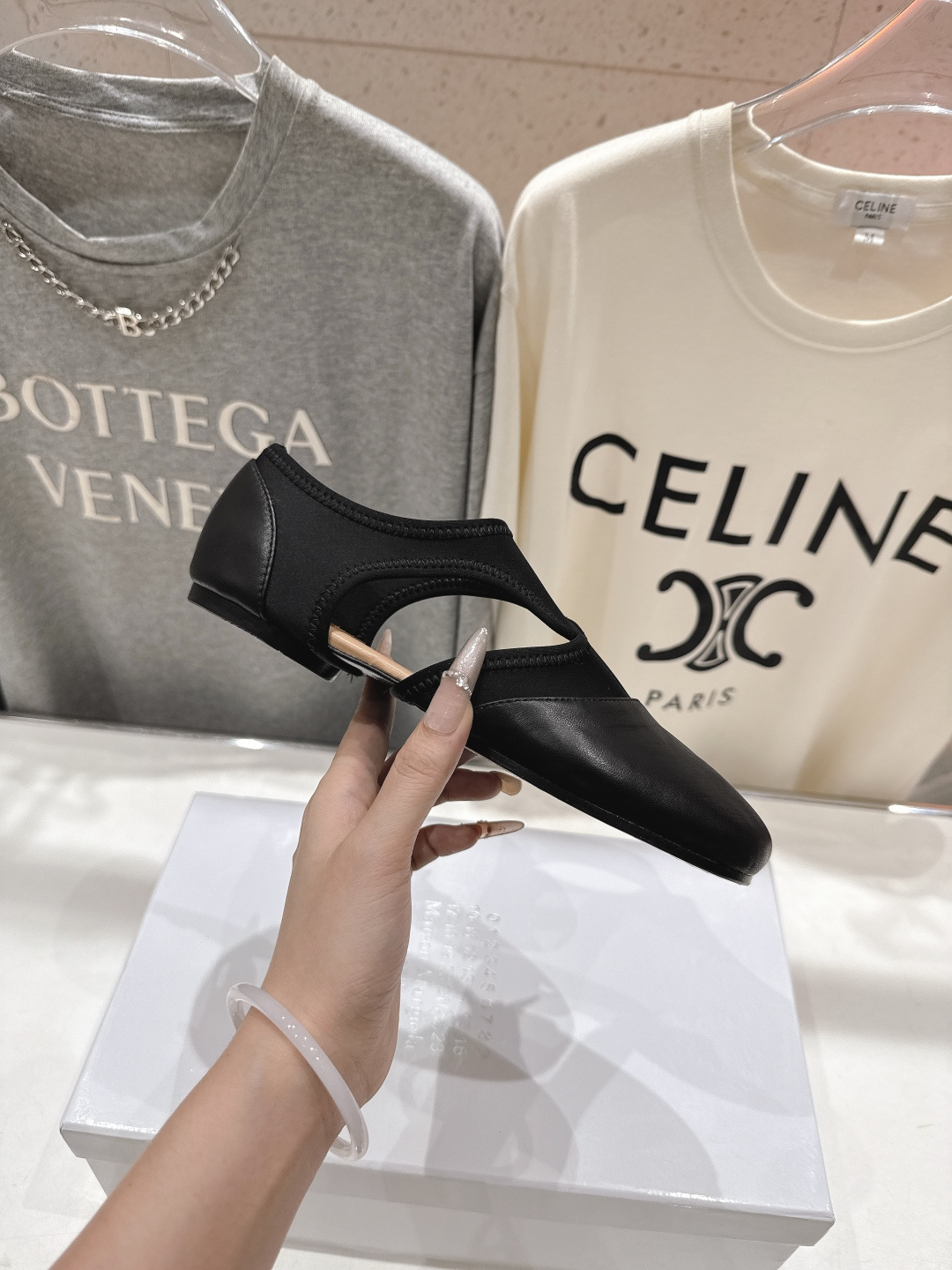 高版本出厂 MM6【Maison Magical】马吉拉26ss春夏新品文艺复古风一脚蹬平底分趾鞋懒人鞋