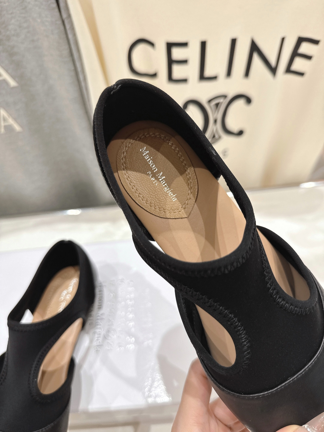 高版本出厂 MM6【Maison Magical】马吉拉26ss春夏新品文艺复古风一脚蹬平底分趾鞋懒人鞋