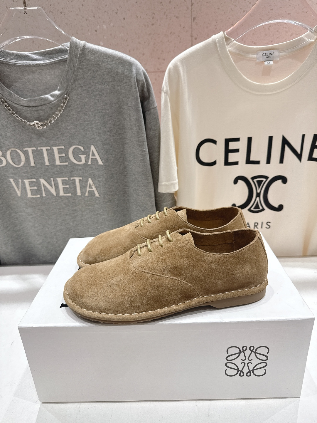 高版本出厂 LOEWE/罗意威F036 2026ss早春新款平底鞋乐福鞋单鞋非常舒服的平底鞋，极简设计理