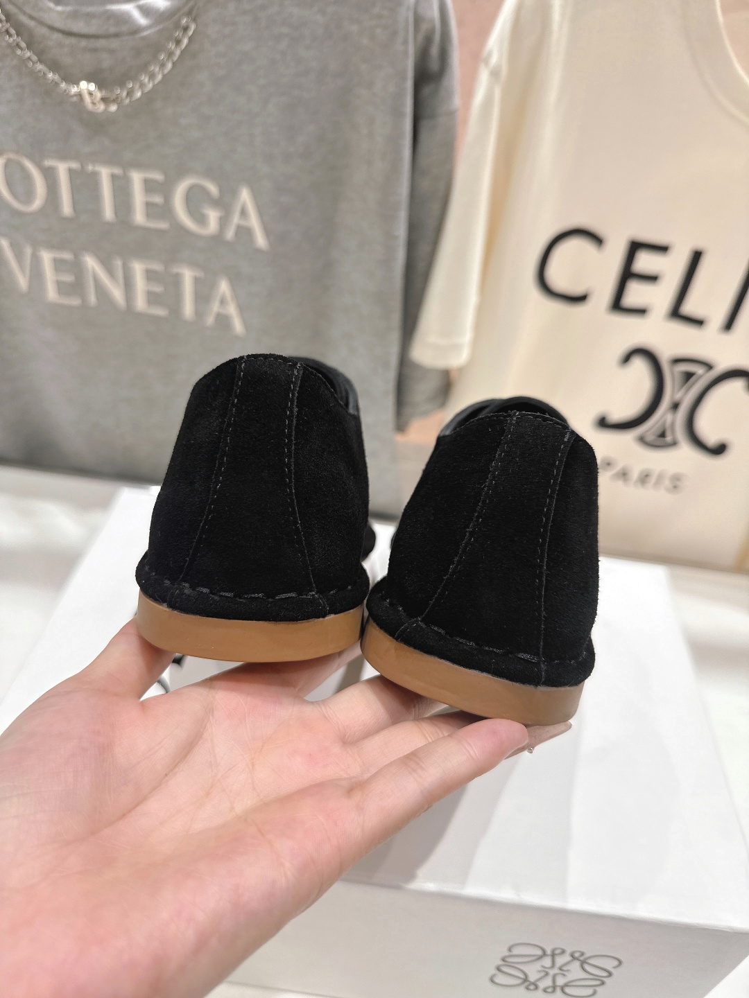 高版本出厂 LOEWE/罗意威F036 2026ss早春新款平底鞋乐福鞋单鞋非常舒服的平底鞋，极简设计理