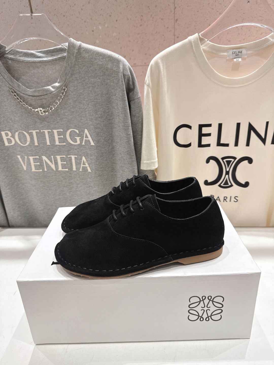 高版本出厂 LOEWE/罗意威F036 2026ss早春新款平底鞋乐福鞋单鞋非常舒服的平底鞋，极简设计理