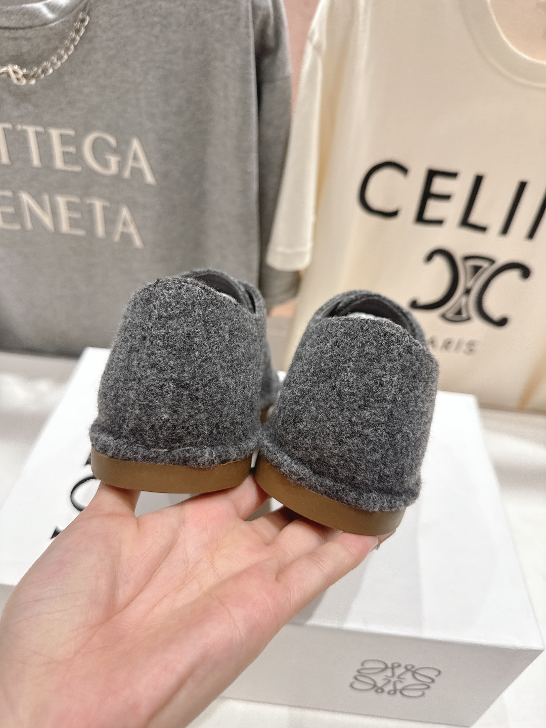 高版本出厂 LOEWE/罗意威F036 2026ss早春新款平底鞋乐福鞋单鞋非常舒服的平底鞋，极简设计理