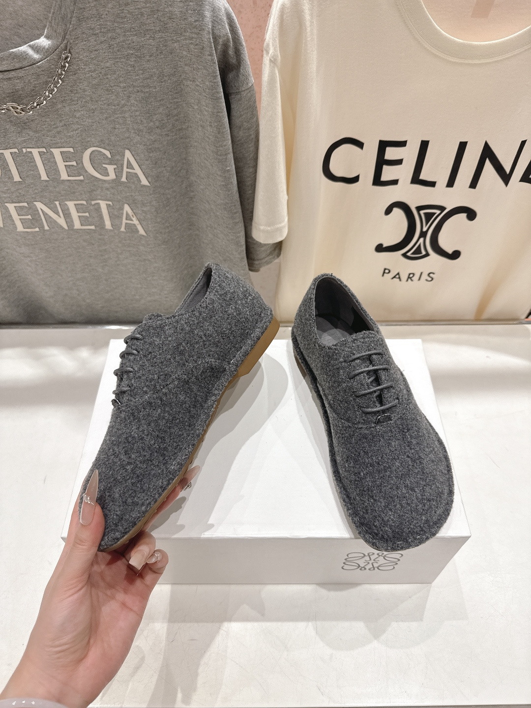 高版本出厂 LOEWE/罗意威F036 2026ss早春新款平底鞋乐福鞋单鞋非常舒服的平底鞋，极简设计理