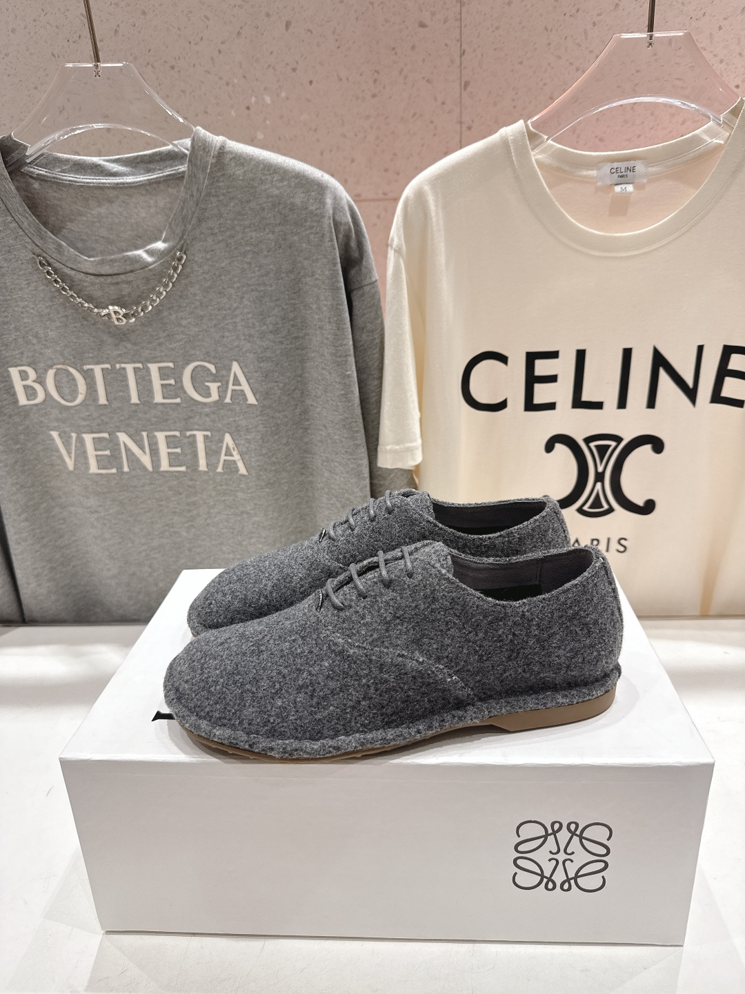 高版本出厂 LOEWE/罗意威F036 2026ss早春新款平底鞋乐福鞋单鞋非常舒服的平底鞋，极简设计理