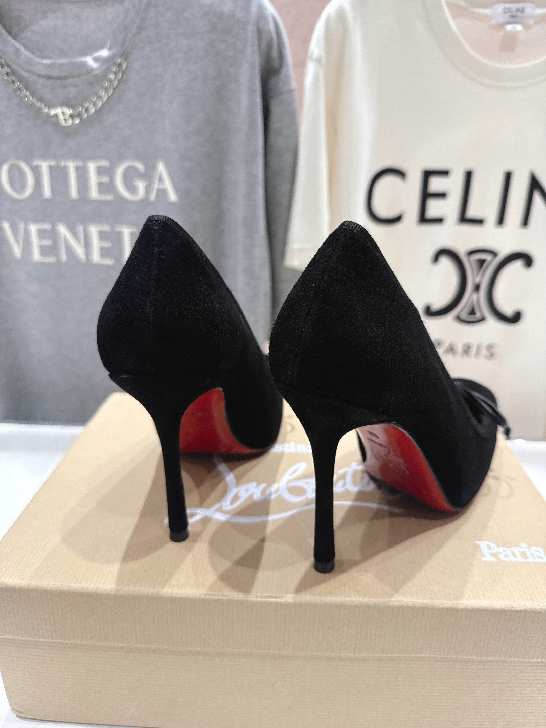 高版本出厂 Christian Loubotti CL红底鞋F030 2026ss新款蝴蝶结仙女风高跟鞋