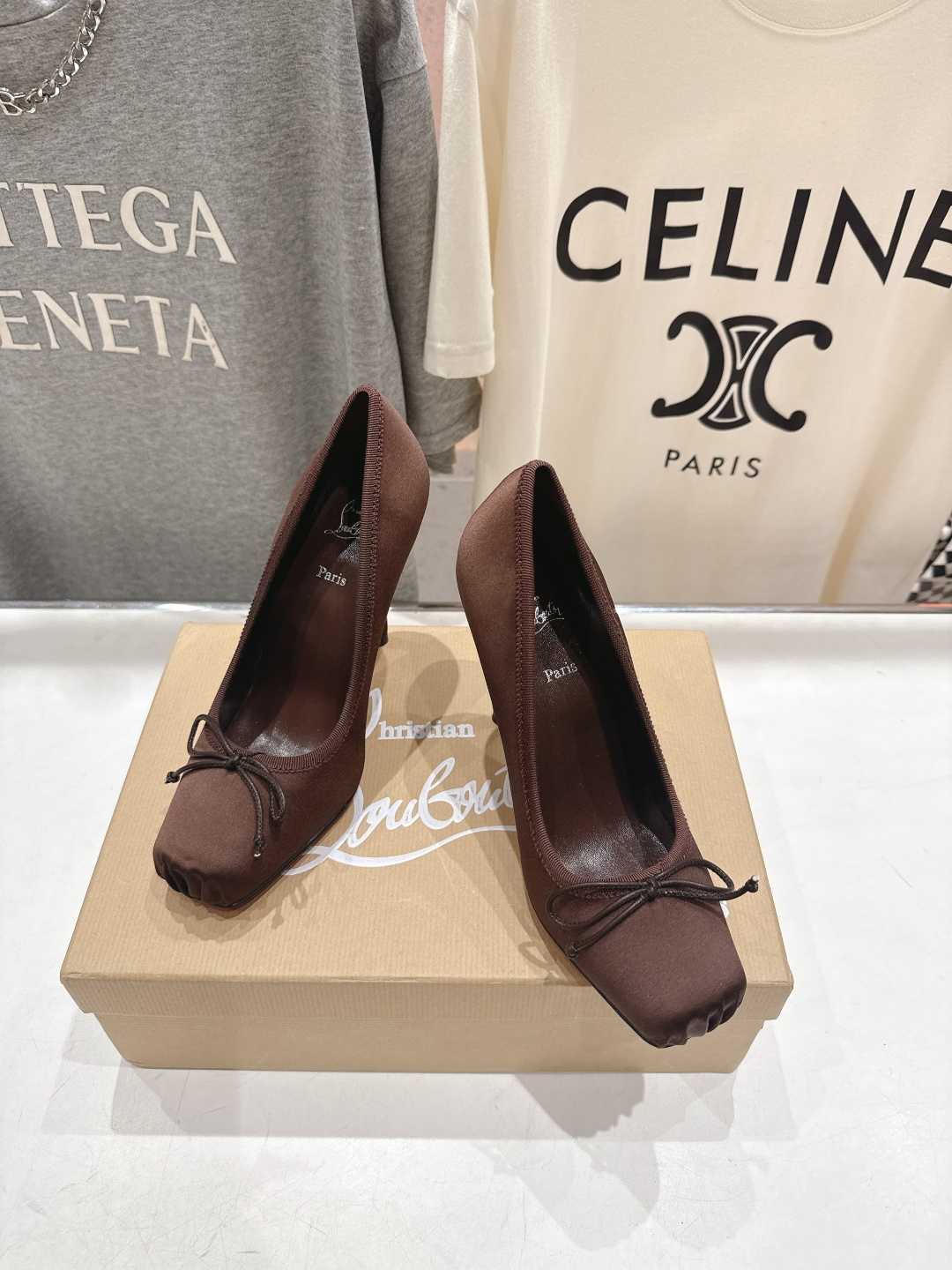 高版本出厂 Christian Loubotti CL红底鞋F030 2026ss新款蝴蝶结仙女风高跟鞋