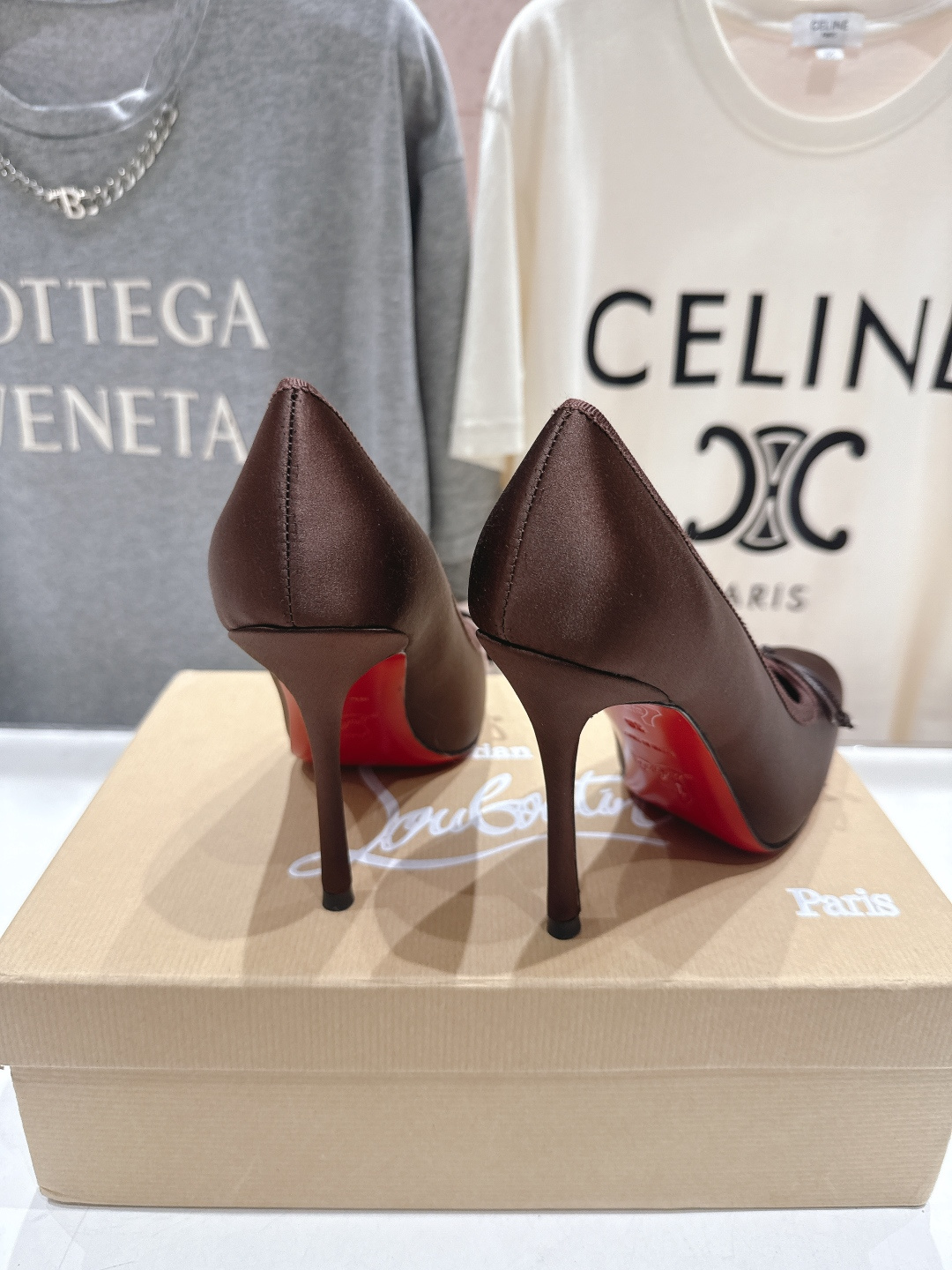 高版本出厂 Christian Loubotti CL红底鞋F030 2026ss新款蝴蝶结仙女风高跟鞋