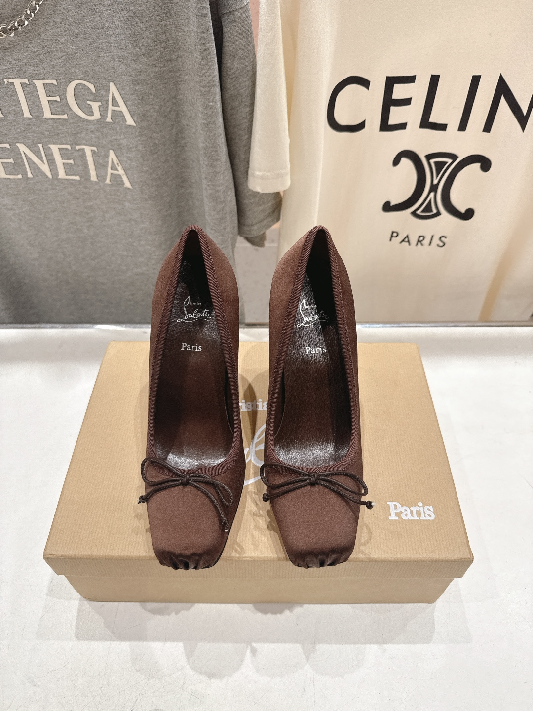 高版本出厂 Christian Loubotti CL红底鞋F030 2026ss新款蝴蝶结仙女风高跟鞋