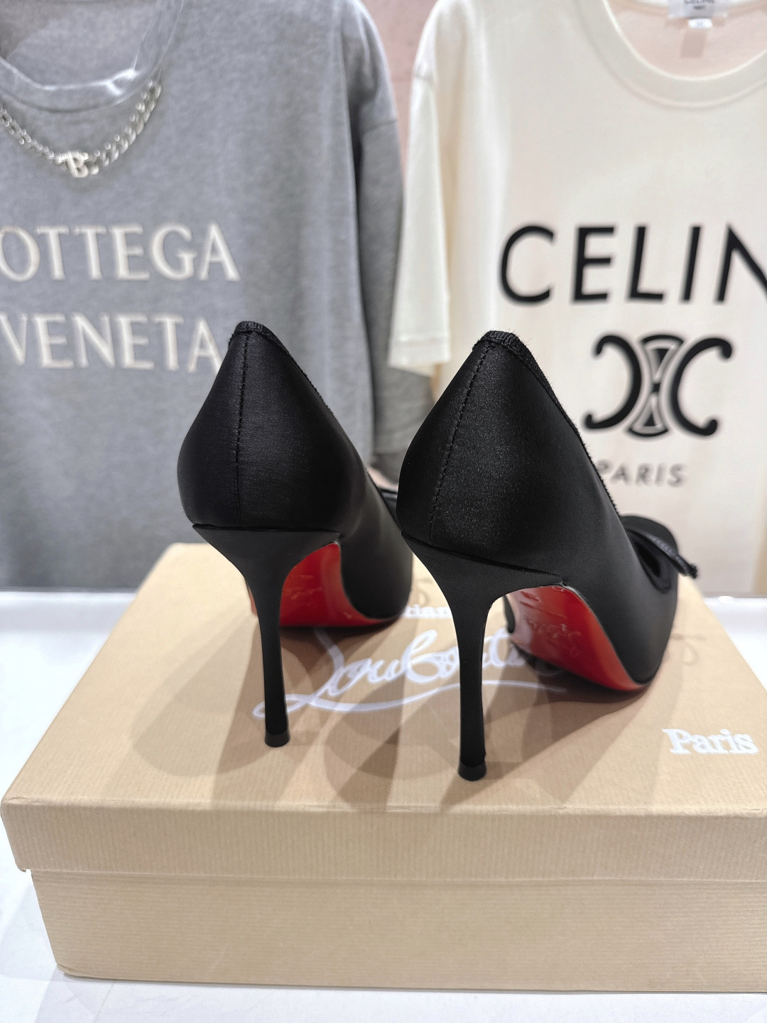 高版本出厂 Christian Loubotti CL红底鞋F030 2026ss新款蝴蝶结仙女风高跟鞋