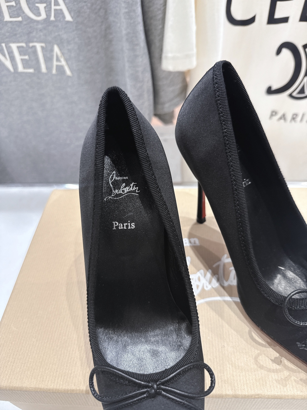 高版本出厂 Christian Loubotti CL红底鞋F030 2026ss新款蝴蝶结仙女风高跟鞋