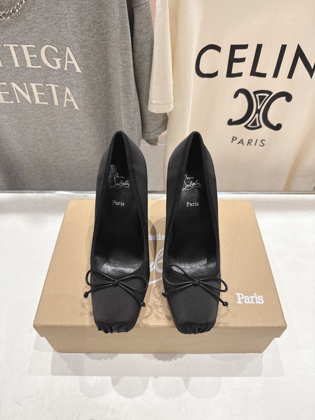 高版本出厂 Christian Loubotti CL红底鞋F030 2026ss新款蝴蝶结仙女风高跟鞋