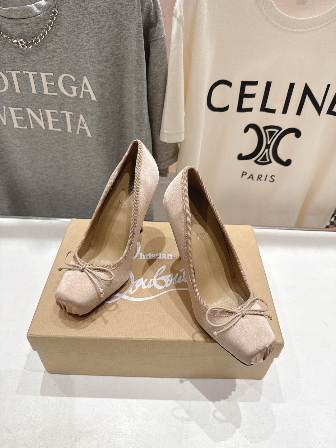 高版本出厂 Christian Loubotti CL红底鞋F030 2026ss新款蝴蝶结仙女风高跟鞋