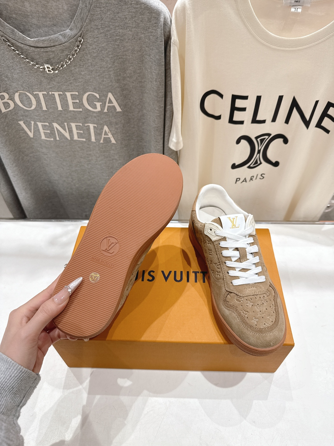 高版本出厂 LOUIS VUITTON～LV路易威登F035 L家驴牌最新走秀款Tilted系列厚底运动