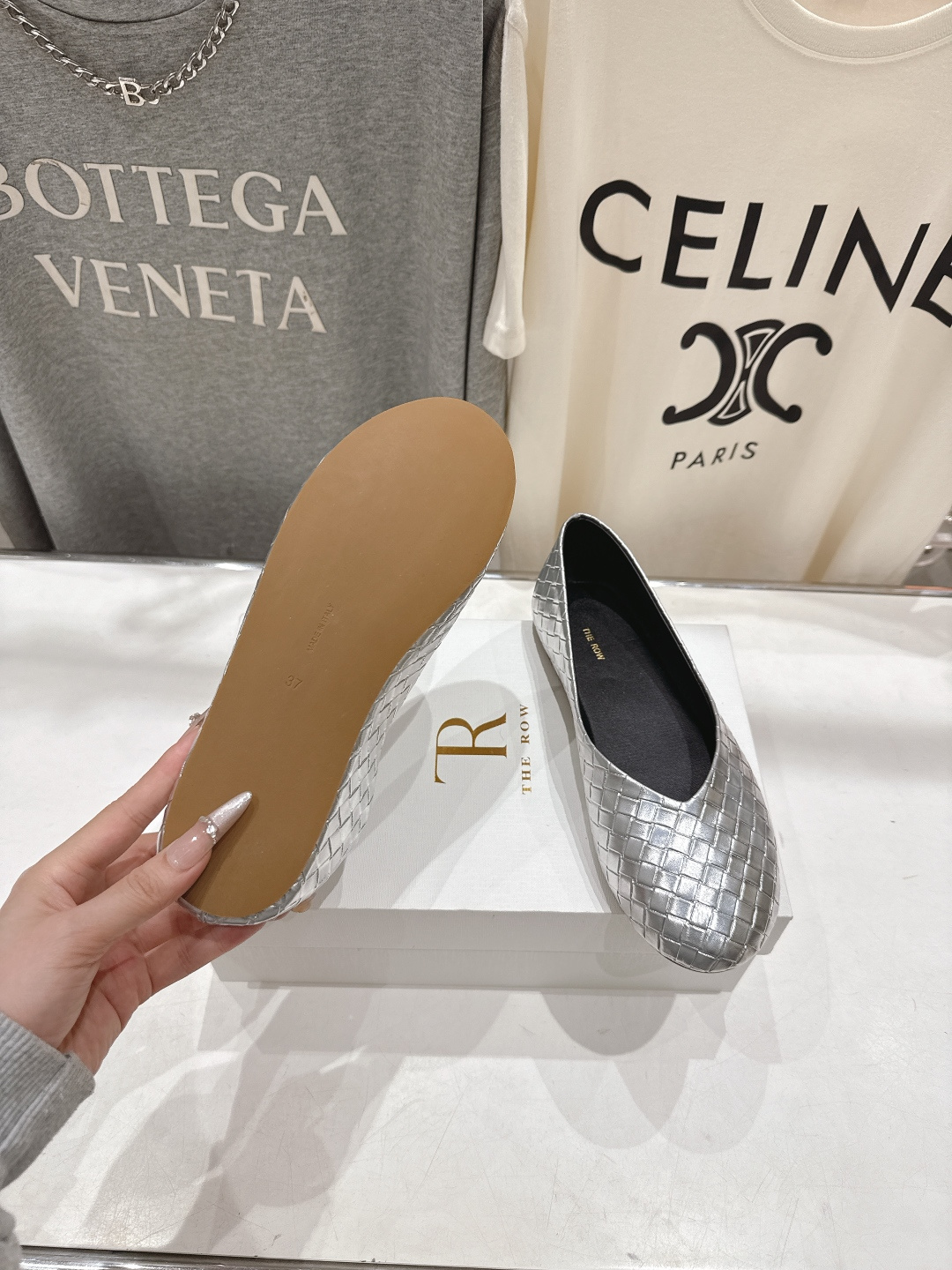 高版本出厂 The Row 2026ss早春新品爆款平底玛丽珍乐福鞋一脚蹬单鞋复古穆勒鞋非常舒服的一款平