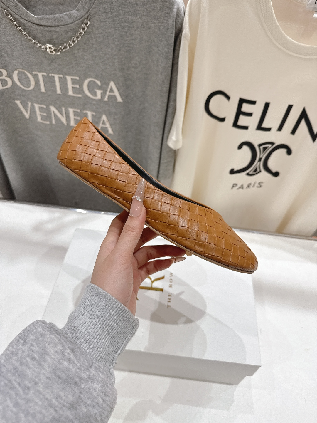 高版本出厂 The Row 2026ss早春新品爆款平底玛丽珍乐福鞋一脚蹬单鞋复古穆勒鞋非常舒服的一款平