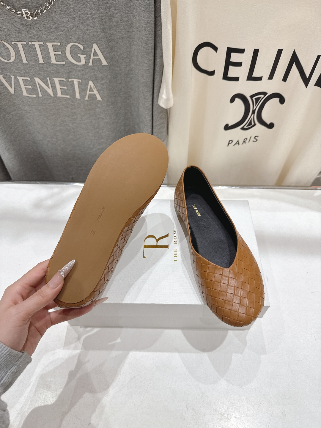 高版本出厂 The Row 2026ss早春新品爆款平底玛丽珍乐福鞋一脚蹬单鞋复古穆勒鞋非常舒服的一款平