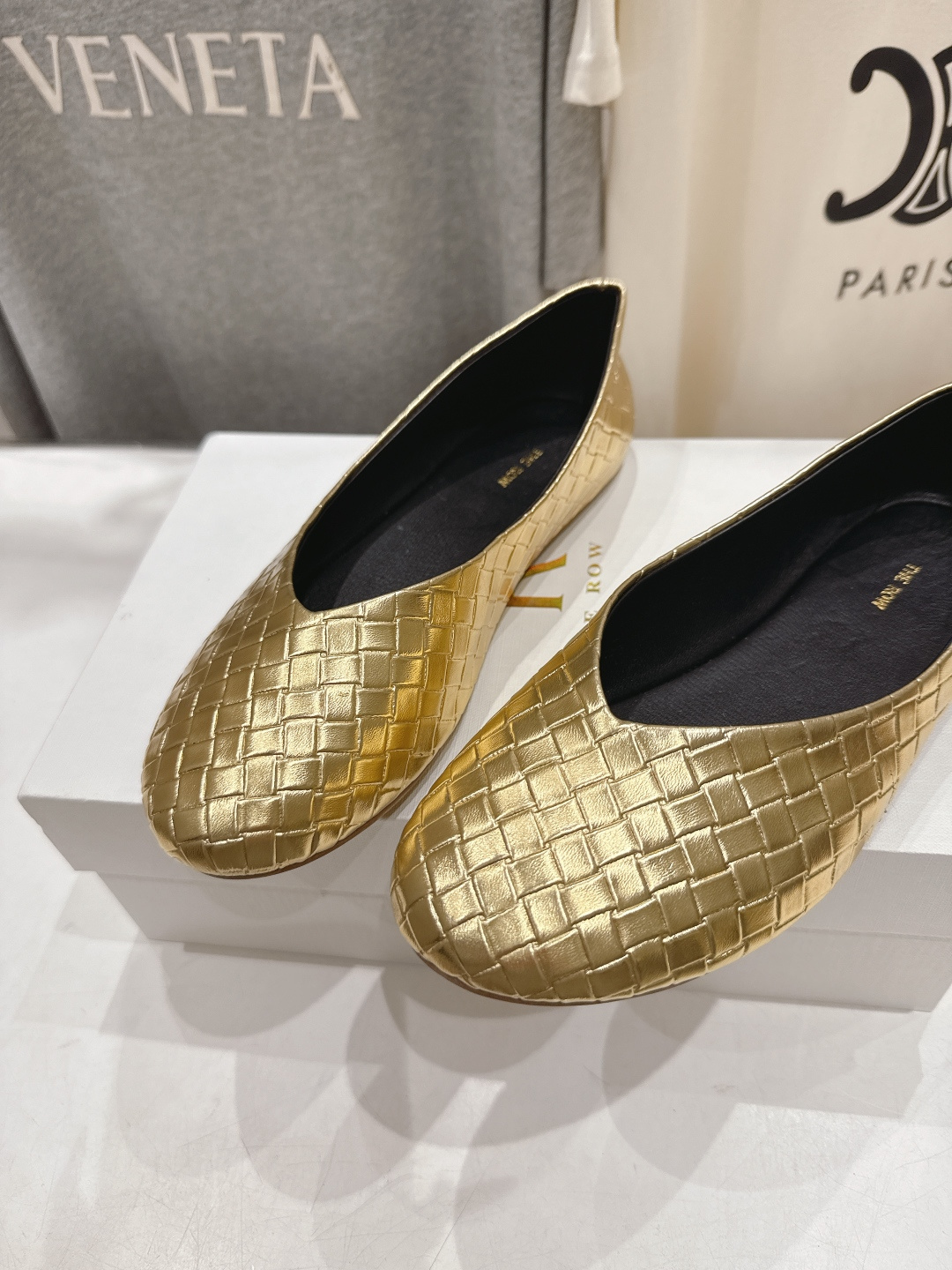 高版本出厂 The Row 2026ss早春新品爆款平底玛丽珍乐福鞋一脚蹬单鞋复古穆勒鞋非常舒服的一款平