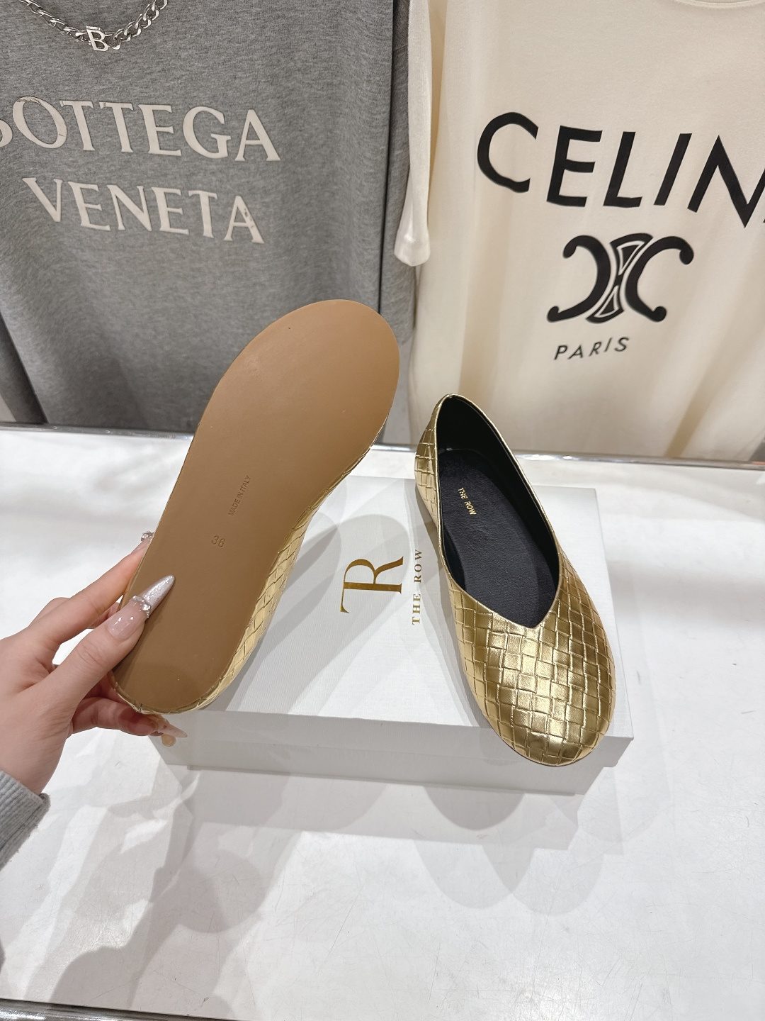 高版本出厂 The Row 2026ss早春新品爆款平底玛丽珍乐福鞋一脚蹬单鞋复古穆勒鞋非常舒服的一款平