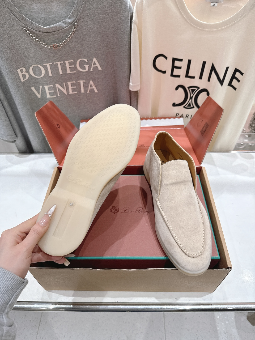 高版本出厂 要飞机盒加+10 男码订做 Loro Piana* LP万年经典款高帮乐福鞋 简约时尚 脚感