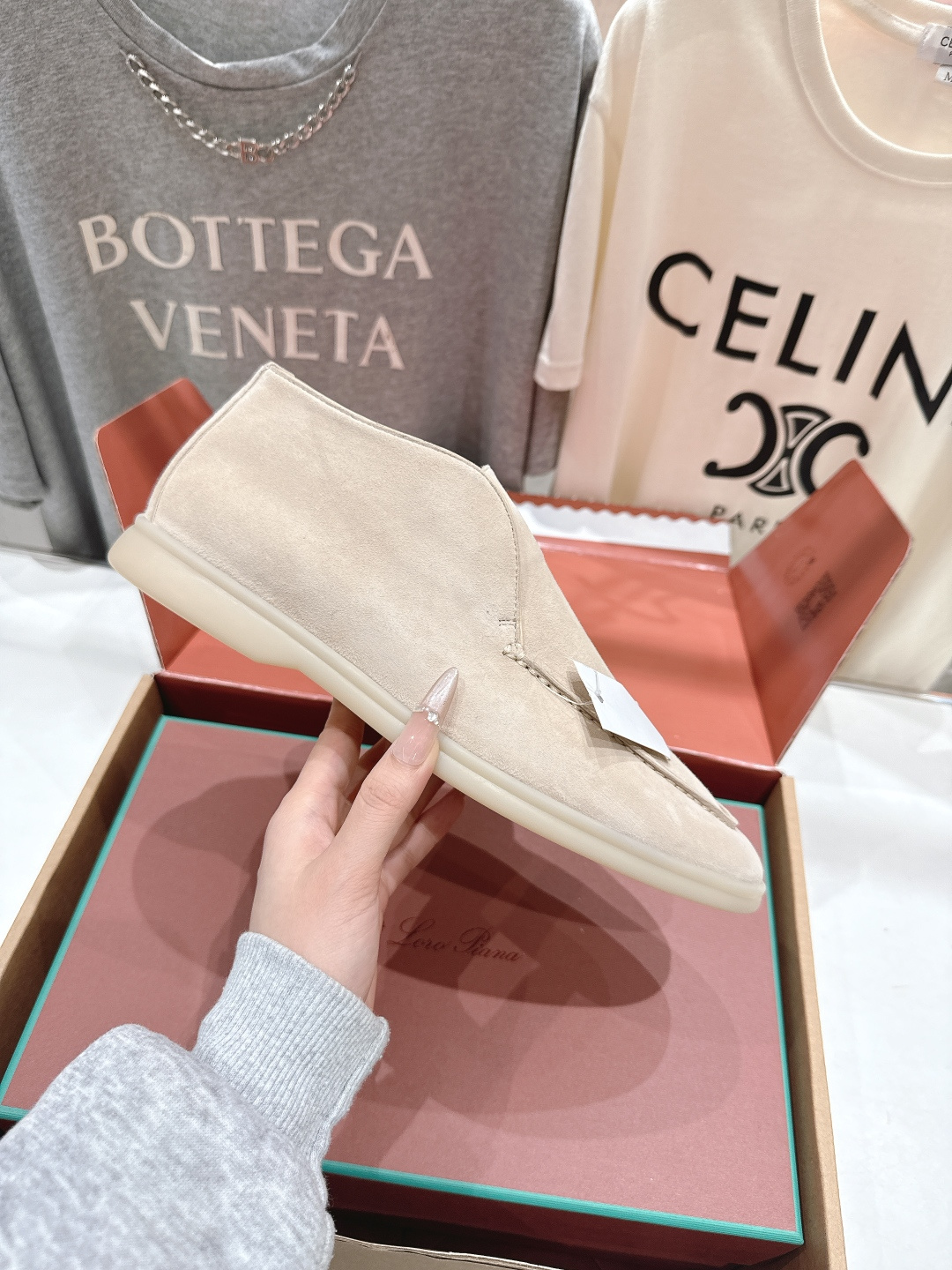 高版本出厂 要飞机盒加+10 男码订做 Loro Piana* LP万年经典款高帮乐福鞋 简约时尚 脚感