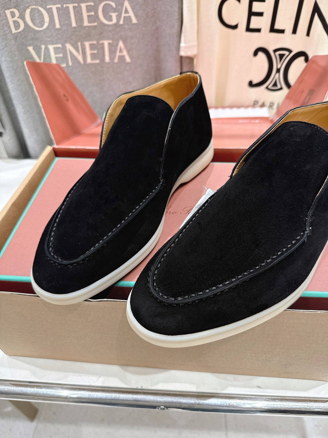 高版本出厂 要飞机盒加+10 男码订做 Loro Piana* LP万年经典款高帮乐福鞋 简约时尚 脚感