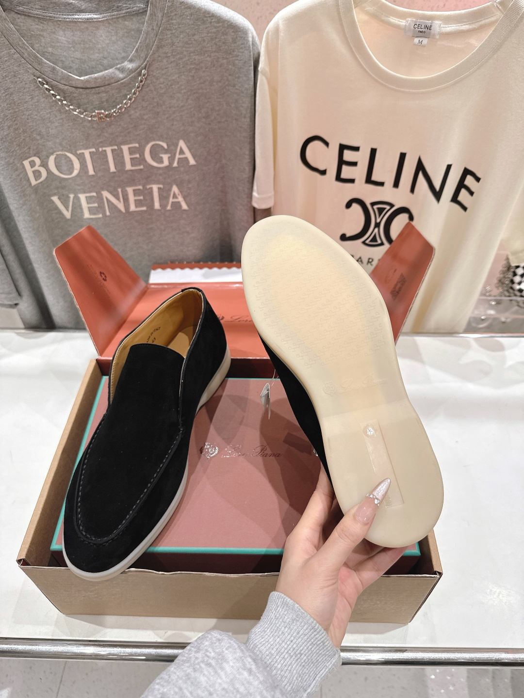 高版本出厂 要飞机盒加+10 男码订做 Loro Piana* LP万年经典款高帮乐福鞋 简约时尚 脚感