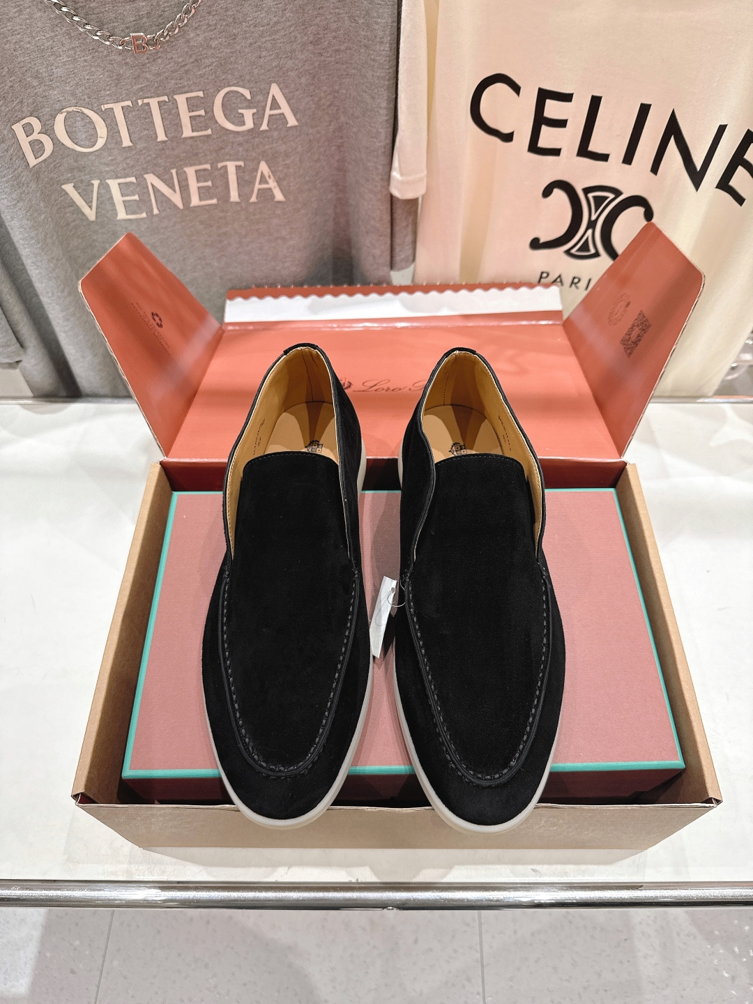 高版本出厂 要飞机盒加+10 男码订做 Loro Piana* LP万年经典款高帮乐福鞋 简约时尚 脚感