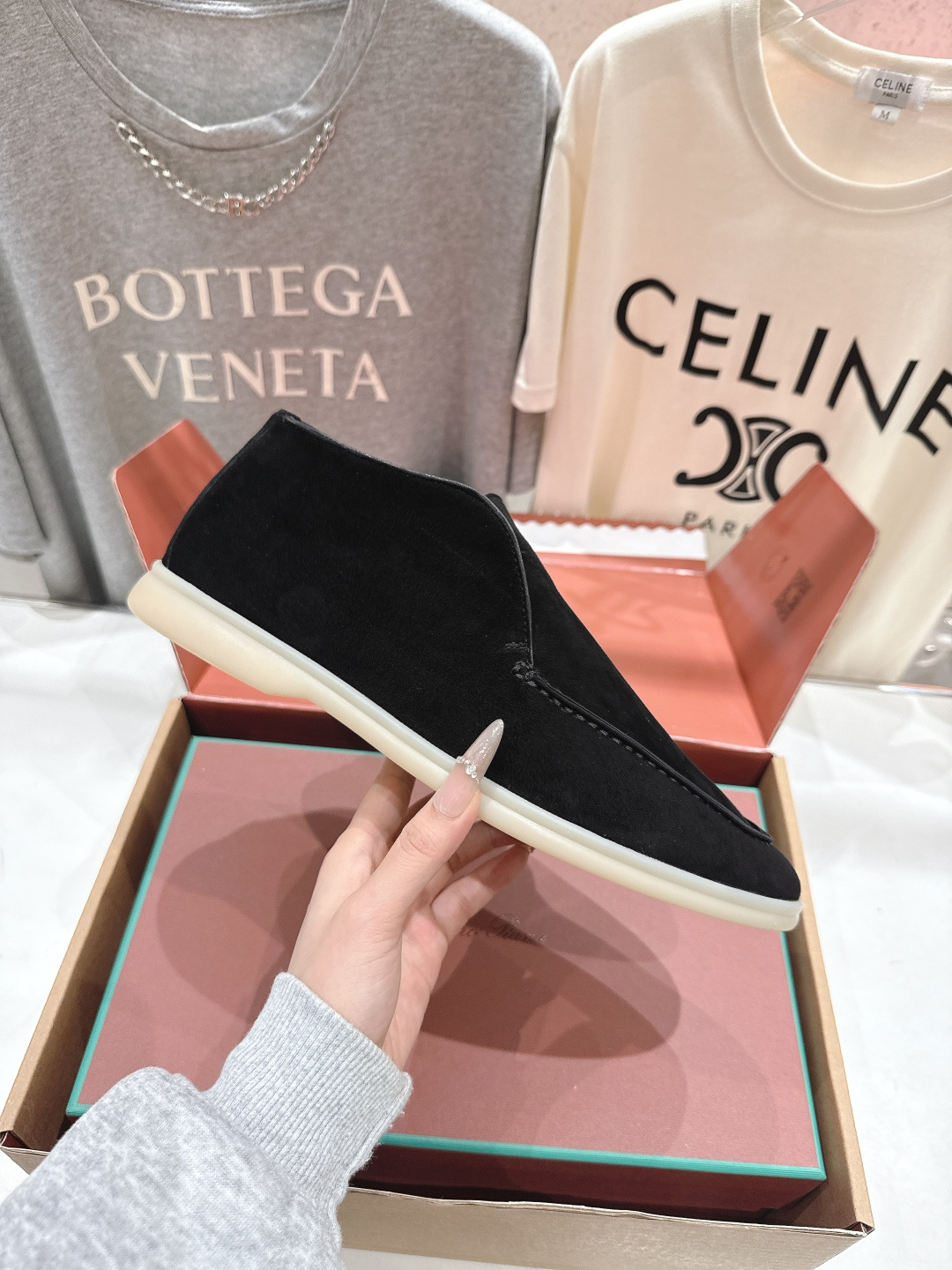 高版本出厂 要飞机盒加+10 男码订做 Loro Piana* LP万年经典款高帮乐福鞋 简约时尚 脚感