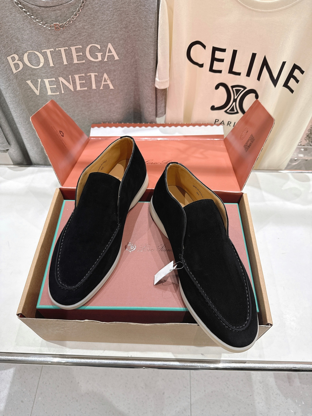 高版本出厂 要飞机盒加+10 男码订做 Loro Piana* LP万年经典款高帮乐福鞋 简约时尚 脚感