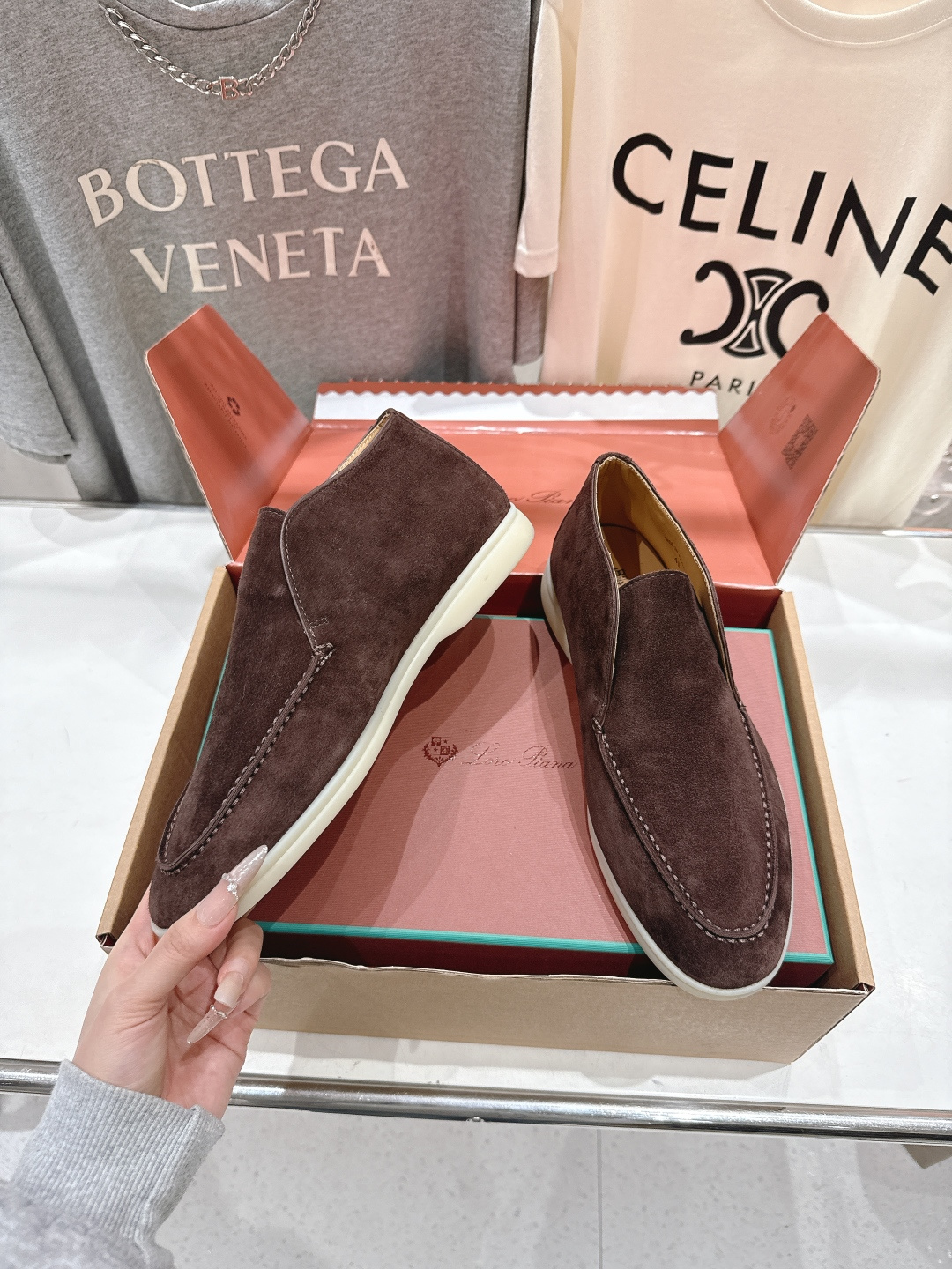 高版本出厂 要飞机盒加+10 男码订做 Loro Piana* LP万年经典款高帮乐福鞋 简约时尚 脚感