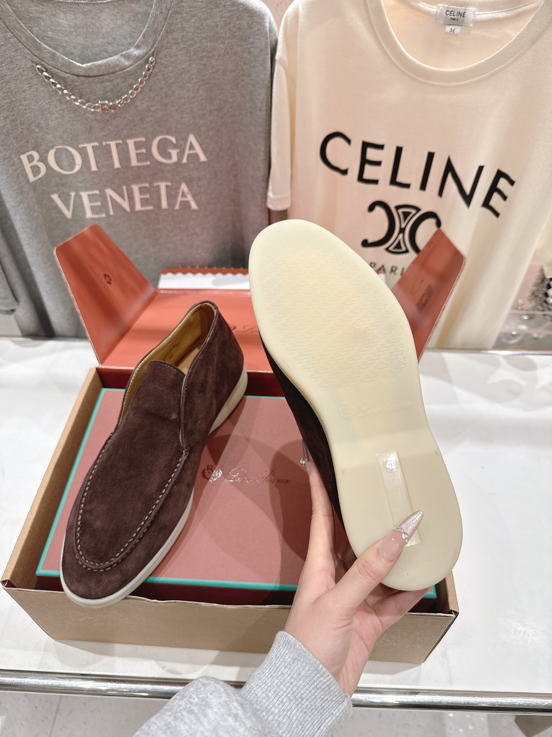 高版本出厂 要飞机盒加+10 男码订做 Loro Piana* LP万年经典款高帮乐福鞋 简约时尚 脚感