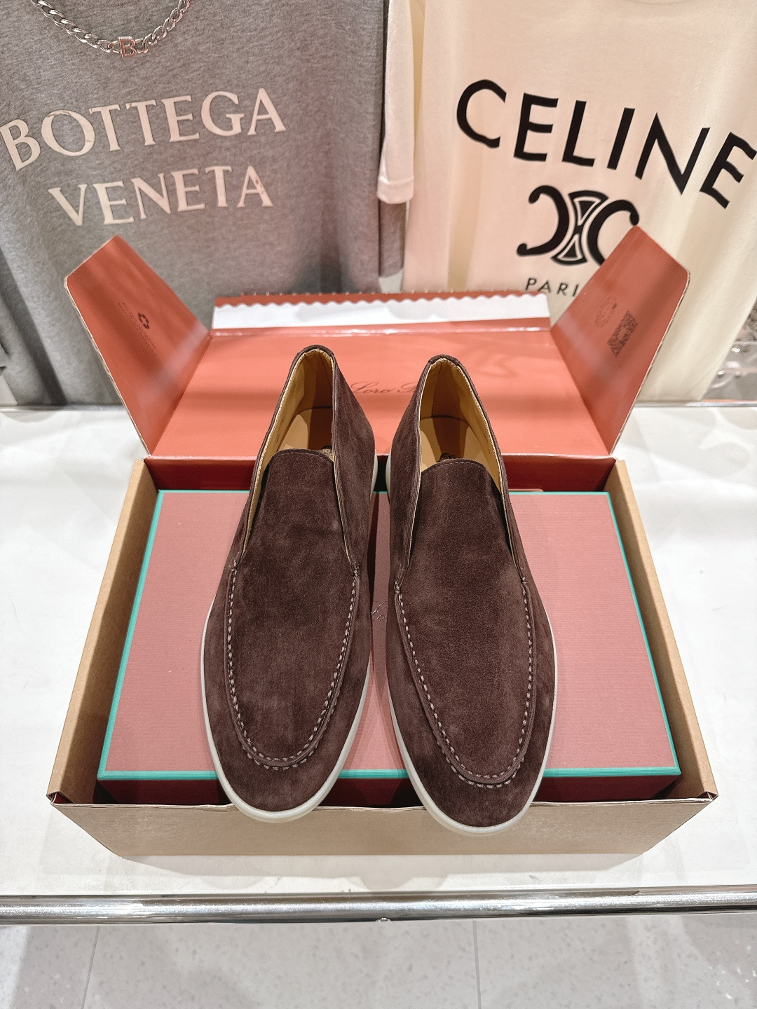 高版本出厂 要飞机盒加+10 男码订做 Loro Piana* LP万年经典款高帮乐福鞋 简约时尚 脚感