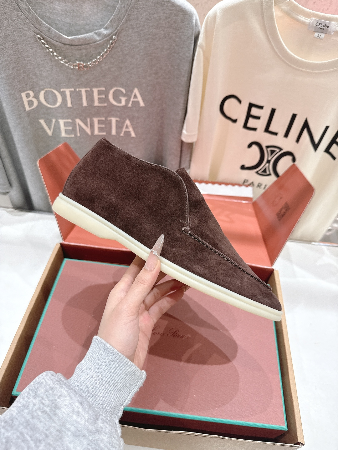 高版本出厂 要飞机盒加+10 男码订做 Loro Piana* LP万年经典款高帮乐福鞋 简约时尚 脚感