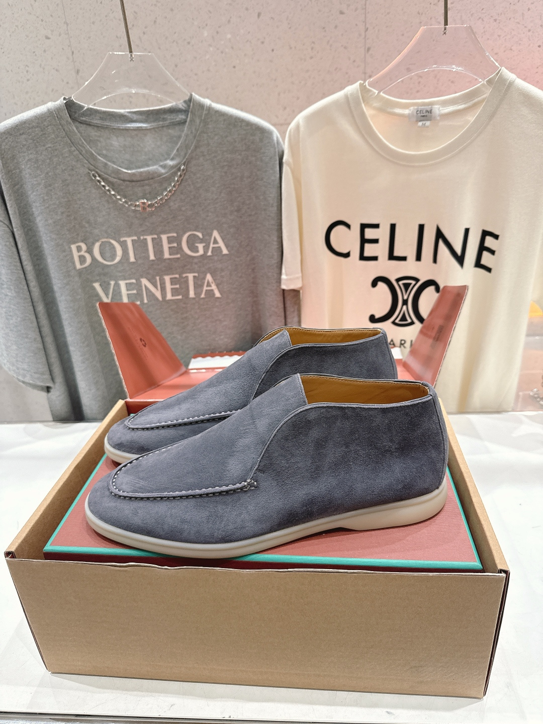 高版本出厂 要飞机盒加+10 男码订做 Loro Piana* LP万年经典款高帮乐福鞋 简约时尚 脚感