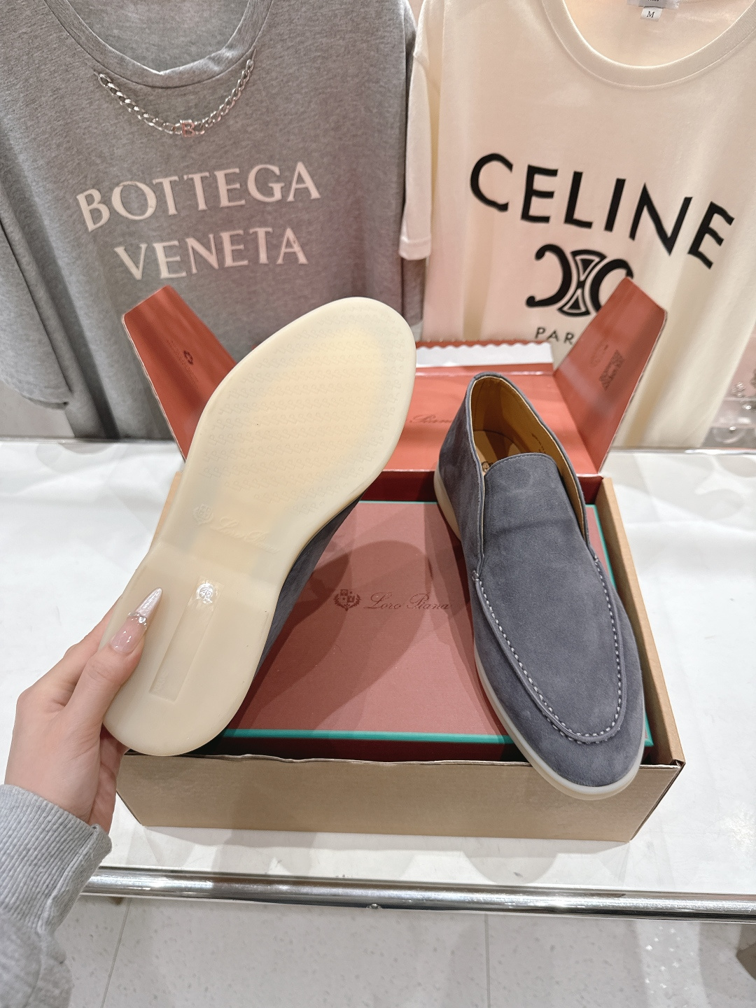 高版本出厂 要飞机盒加+10 男码订做 Loro Piana* LP万年经典款高帮乐福鞋 简约时尚 脚感