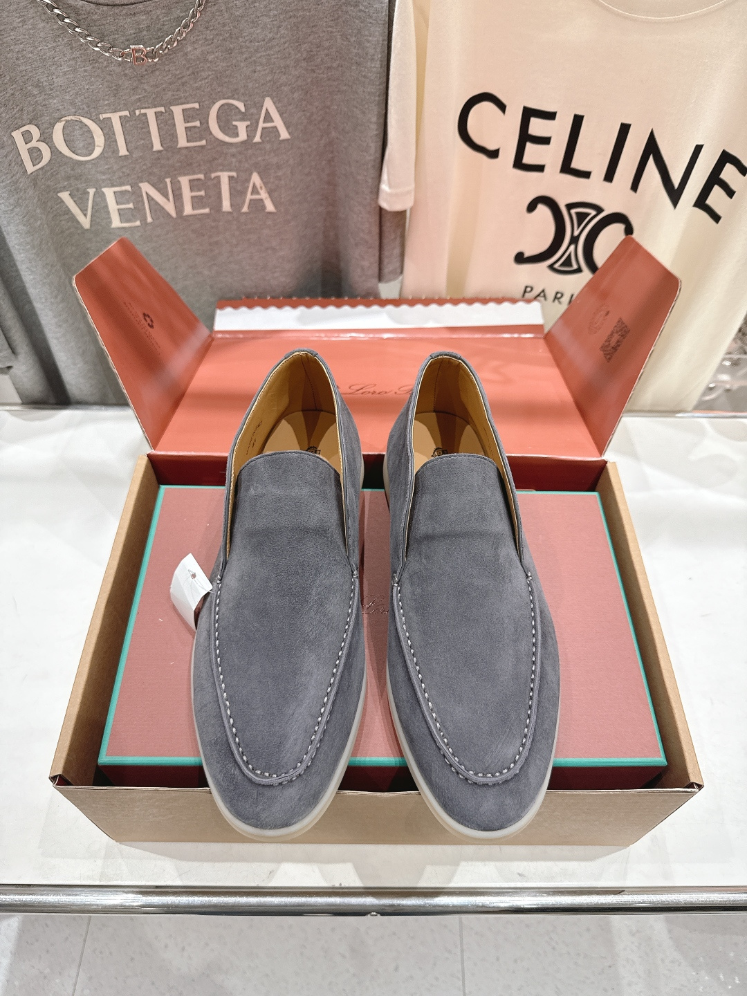 高版本出厂 要飞机盒加+10 男码订做 Loro Piana* LP万年经典款高帮乐福鞋 简约时尚 脚感