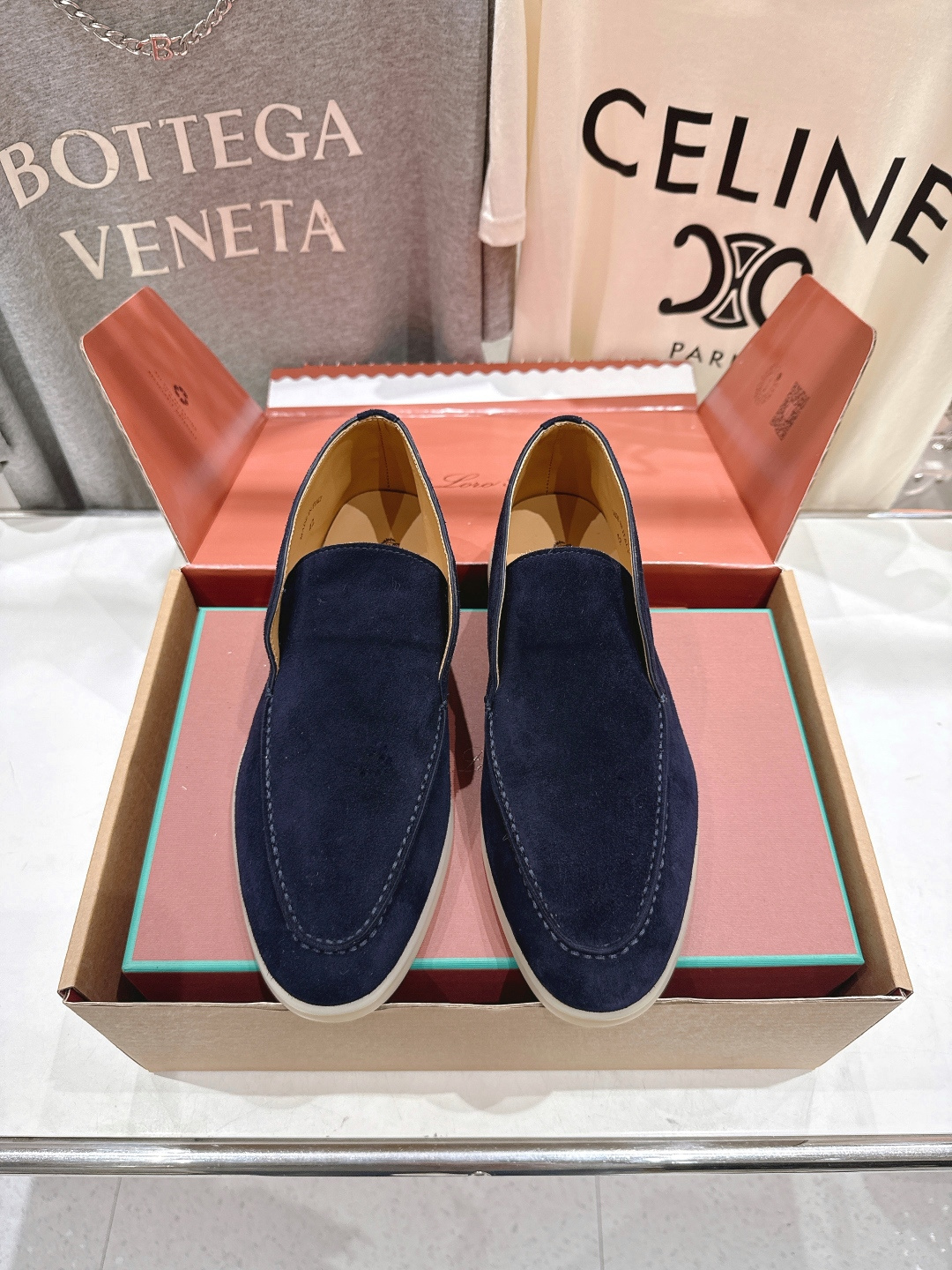 高版本出厂 要飞机盒加+10 男码订做 Loro Piana* LP万年经典款高帮乐福鞋 简约时尚 脚感