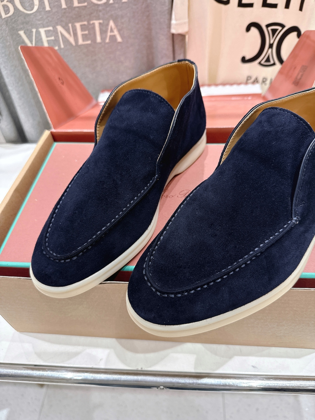 高版本出厂 要飞机盒加+10 男码订做 Loro Piana* LP万年经典款高帮乐福鞋 简约时尚 脚感