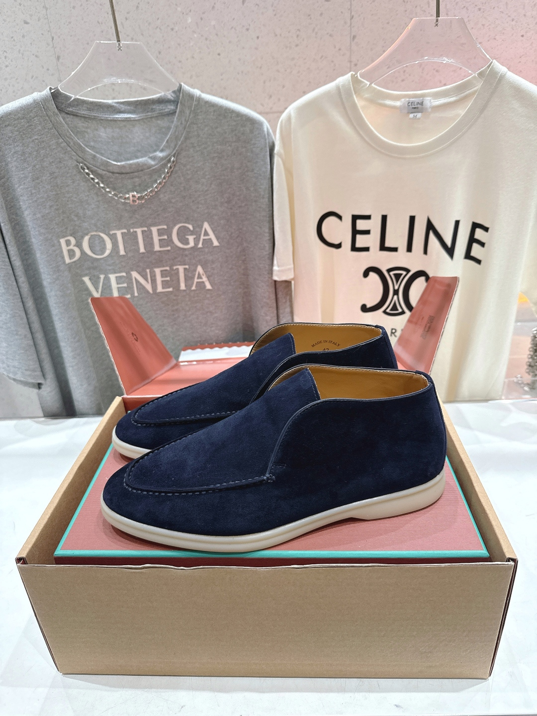 高版本出厂 要飞机盒加+10 男码订做 Loro Piana* LP万年经典款高帮乐福鞋 简约时尚 脚感