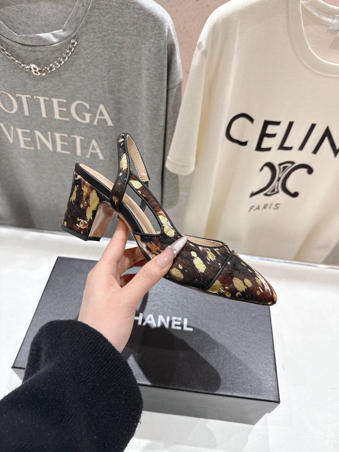 高版本出厂 CHANEL/香奈儿 小香F013 2026ss春夏🆕新款小圆头玛丽珍高跟凉鞋鞋楦精美，米兰