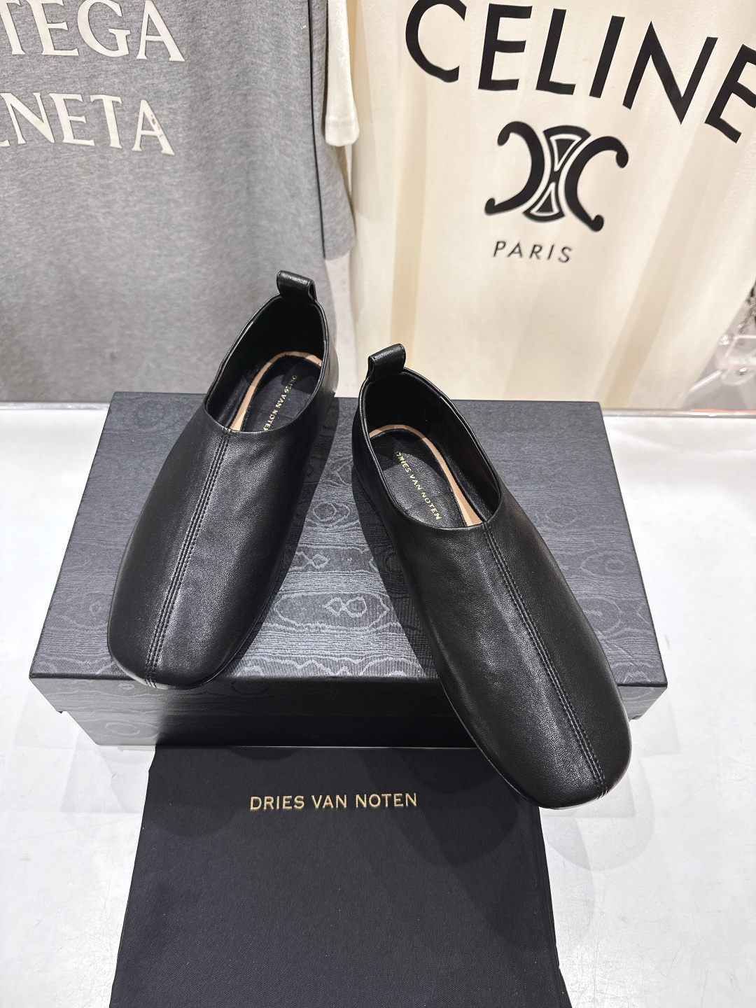 高版本出厂 Dries Van Noten#DVN F026新款平底复古乐福鞋一脚蹬懒人鞋休闲鞋，最近的
