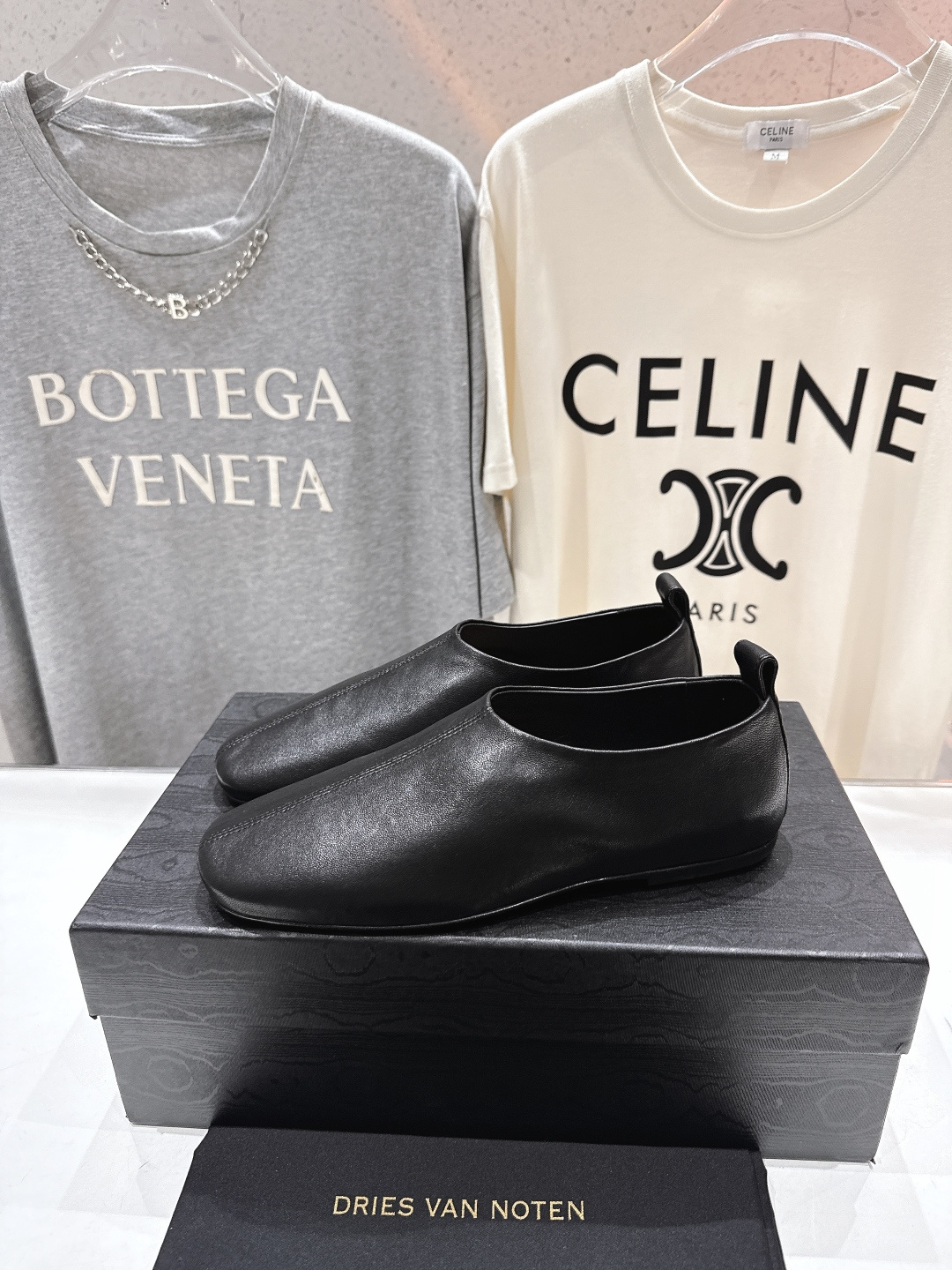 高版本出厂 Dries Van Noten#DVN F026新款平底复古乐福鞋一脚蹬懒人鞋休闲鞋，最近的