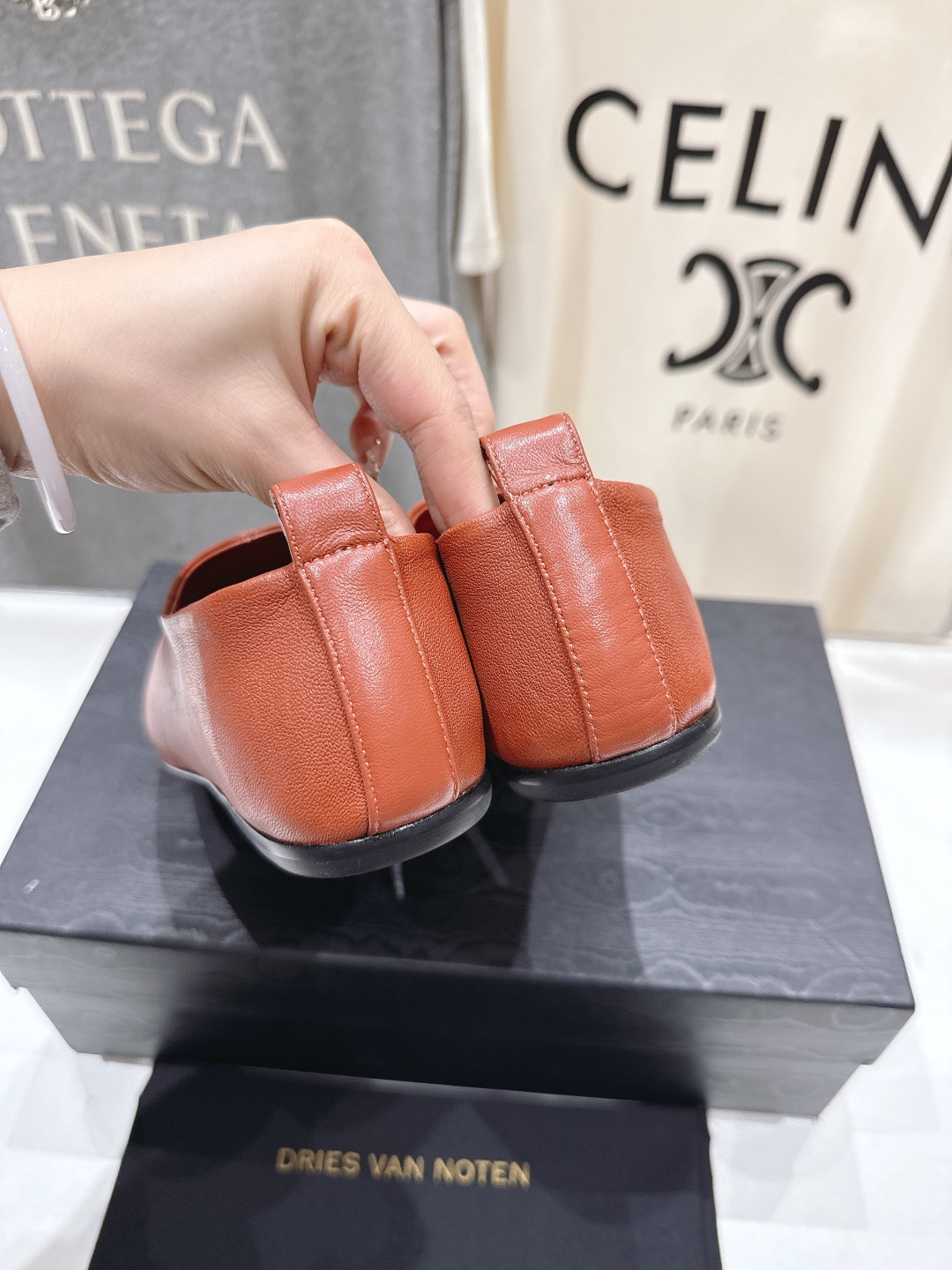 高版本出厂 Dries Van Noten#DVN F026新款平底复古乐福鞋一脚蹬懒人鞋休闲鞋，最近的