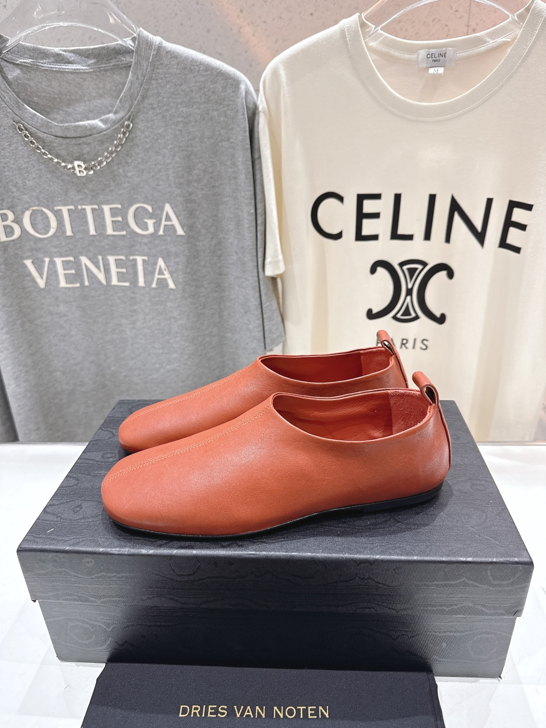 高版本出厂 Dries Van Noten#DVN F026新款平底复古乐福鞋一脚蹬懒人鞋休闲鞋，最近的